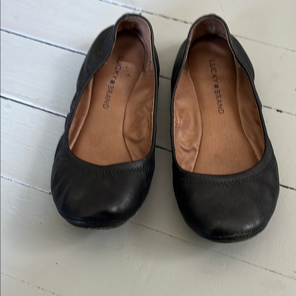 Lucky Brand Black Ballet Flats Timeless Comfort - Picture 1 of 1